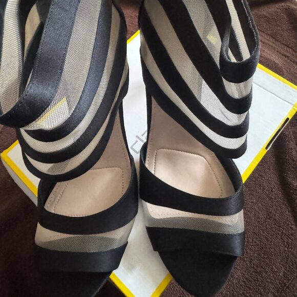 L. Miller Black/Mesh Heels that will make a statement when you enter the room! - Picture 3 of 7
